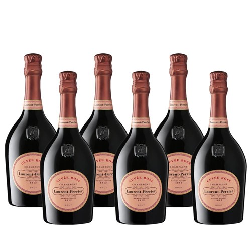 Crate of 6 Laurent Perrier Cuvee Rose Champagne 75cl